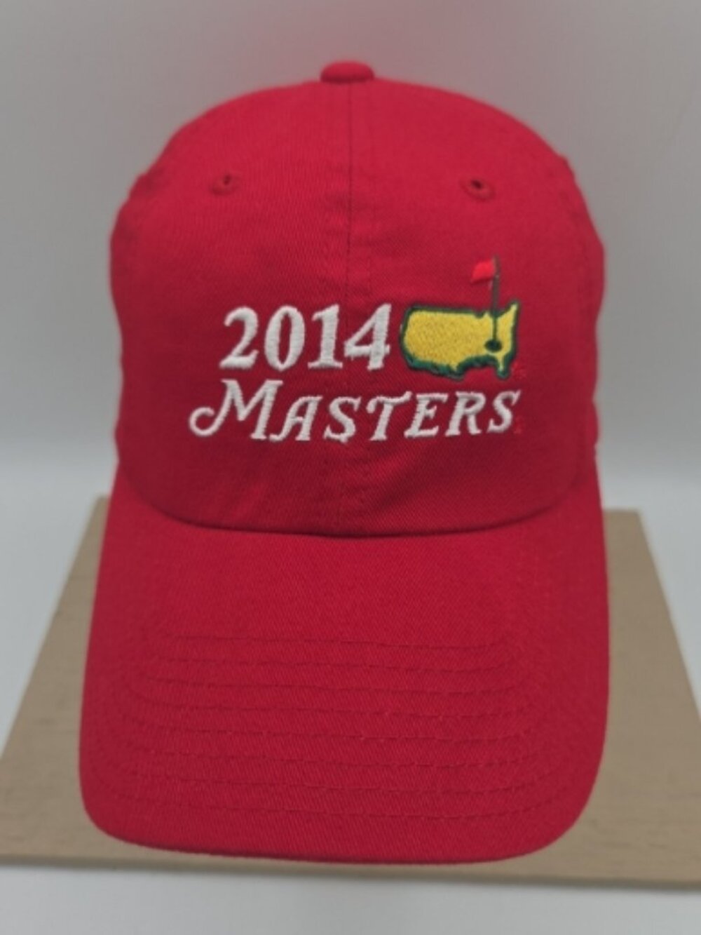 2014 Masters Golf Hat Red Strapback by American Needle
